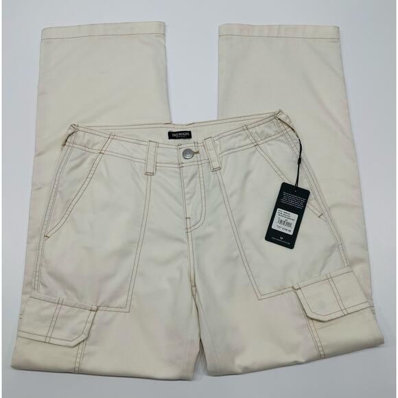 True Religion Ivory Cargo Pants Women’s Size 27 NWT - Picture 2 of 10
